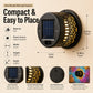 🌞💡Solar Mandala Wall Light Outdoor Garden Fence Projector Lamp Patio Ambient Decor✨