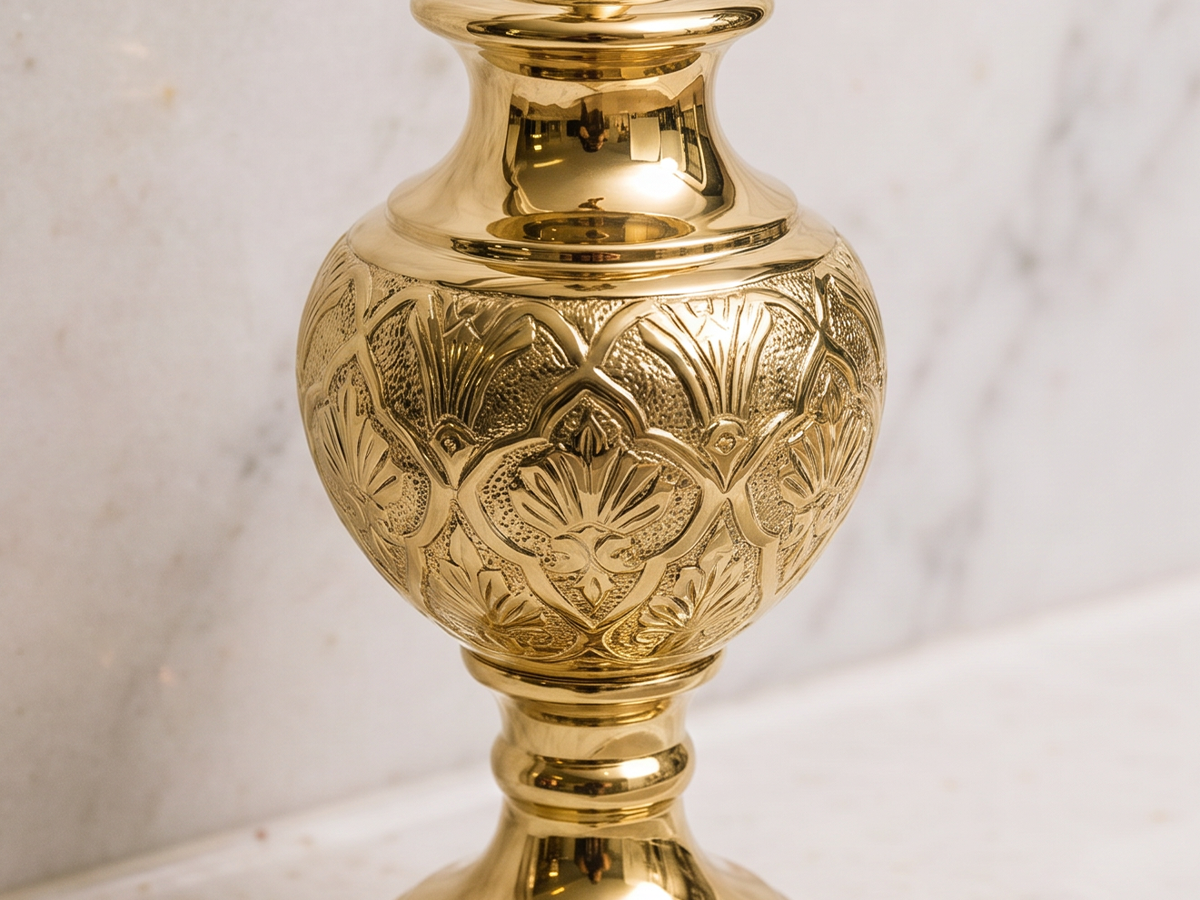 Brass after tarnish removal