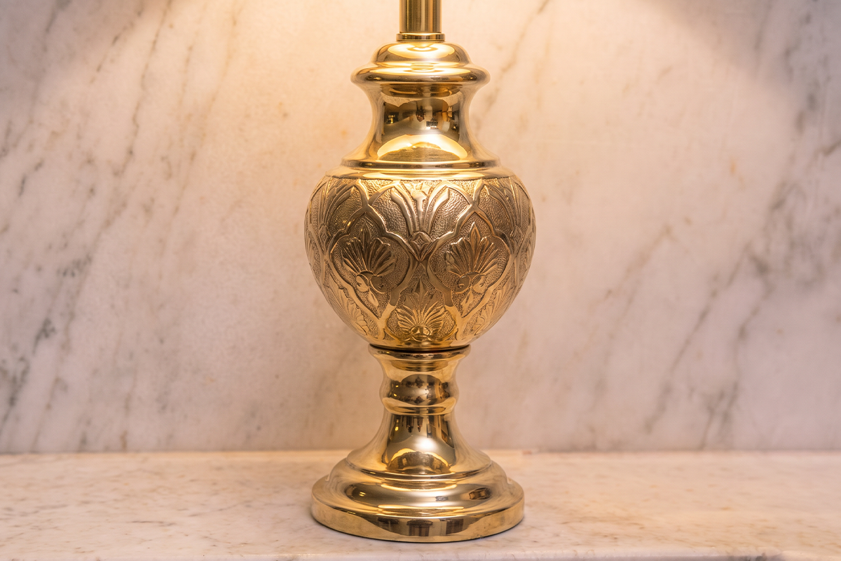 Reveal a clean refreshed brass finish