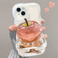 💕Apple Pattern Transparent Phone Case for iPhone
