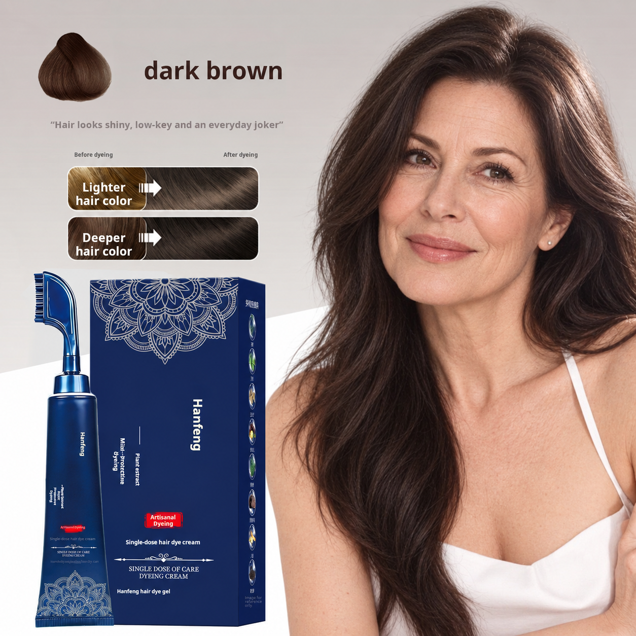 ⏳Time-Limited Special⏰Herbal Hair Dye Comb for Home Use