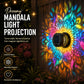 🌞💡Solar Mandala Wall Light Outdoor Garden Fence Projector Lamp Patio Ambient Decor✨