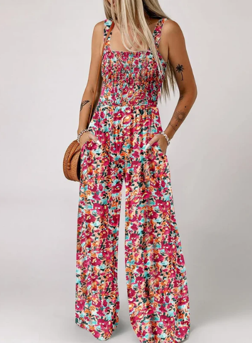 Mouwloze overalls jumpsuits voor dames met casual print🍃