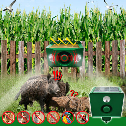 🔥2025 HOT SALE🔥Beast Repellent Solar Warning Lights with Loud Volume