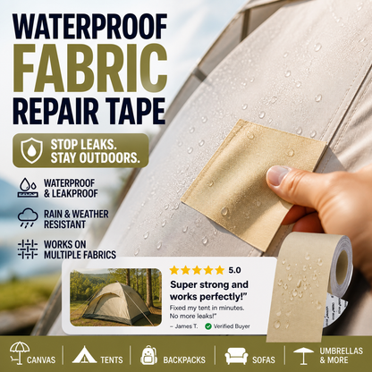 Self-adhesive repair patch for canvas