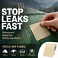 Self-adhesive repair patch for canvas