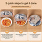 🥡🍲 Aluminum Foil Heat-Retaining Cover – Locks heat for hours, microwave safe. Reusable, eco-friendly. Keep every meal hot! ♻️✨