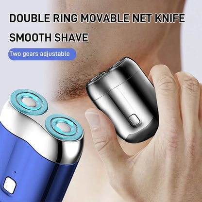 Mini afeitado eléctrico de doble cabezal
