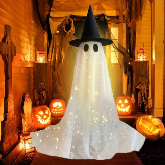 🔥2025 New Flash Upgrade 🌠 - 65" Giant Glittering Ghost 👻✨