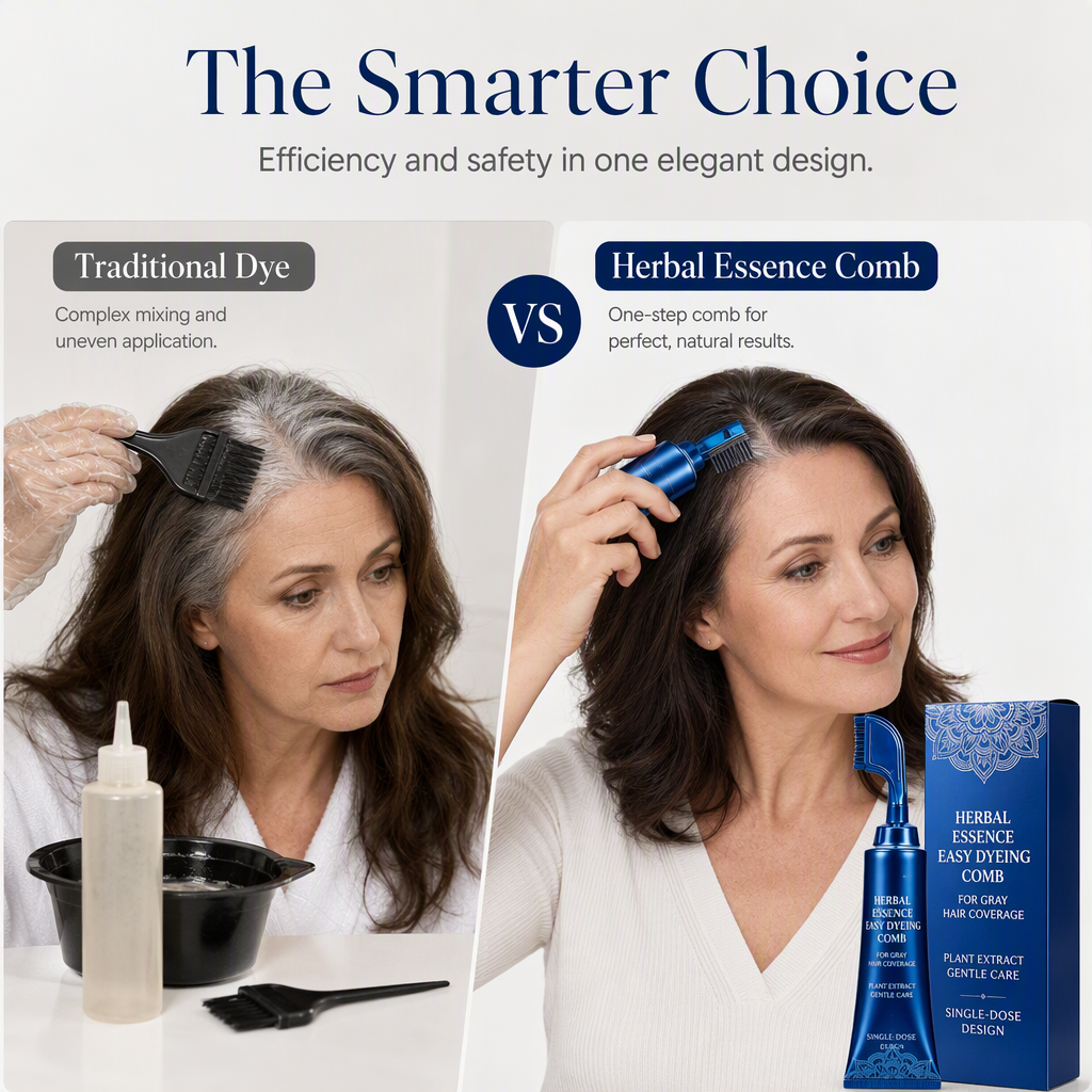 ⏳Time-Limited Special⏰Herbal Hair Dye Comb for Home Use