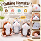 ⏳Time-Limited Special⏰Talking Hamster Plush – repeats whatever you say, auto head-shaking, hilarious fun for kids & adults