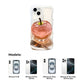 💕Apple Pattern Transparent Phone Case for iPhone