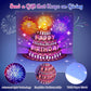 🎁Fireworks Pop Up Cake Light and Music Happy Birthday Card Gift