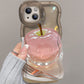 💕Apple Pattern Transparent Phone Case for iPhone