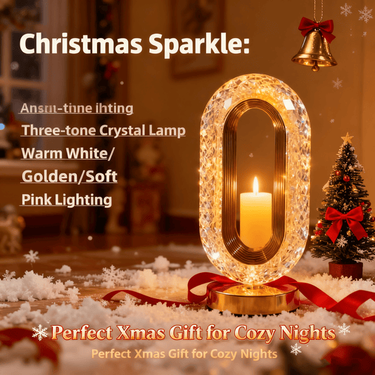 ✨Luxury Crystal USB LED Desktop Night Lamp | Dimmable