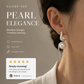 French Romantic Pearl Fringe Stud Earrings