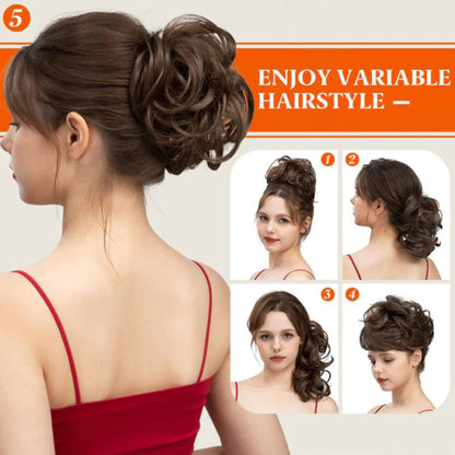 ✨ Messy Side Comb Bun, No Fuss Quick Hairstyle Hack