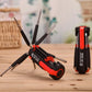 🔧 8-in-1 Folding Screwdriver – Built-In LED Work Light & Flashlight