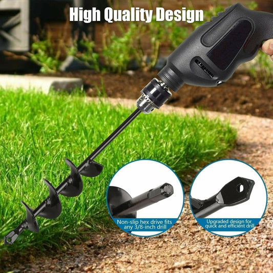 Easy Gardening Auger Spiral Drill Bit🌱
