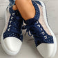 👟2026 New Design🙋‍♀️✨Ladies Casual Flat Round Toe Lace Up Low Top Shoes