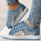 👟2026 New Design🙋‍♀️✨Ladies Casual Flat Round Toe Lace Up Low Top Shoes