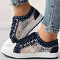 👟2026 New Design🙋‍♀️✨Ladies Casual Flat Round Toe Lace Up Low Top Shoes