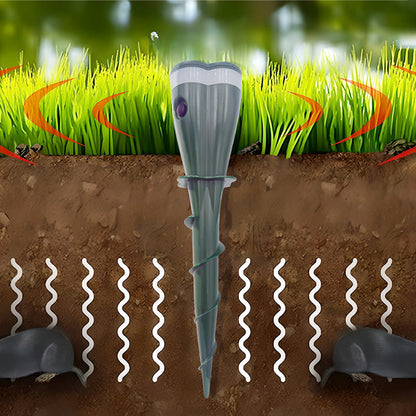 Limited-Time 50% OFF🌸 Solar-Powered Waterproof Mole Repellent Spike