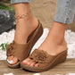 Vrouwen Comfort Slip-On Sandalen met Bloemen