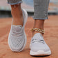 Ademende slip-on schoenen met platte zolen voor dames