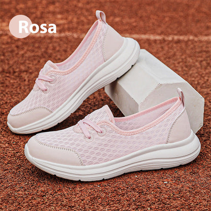 Ademende slip-on schoenen met platte zolen voor dames
