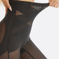 Damesbroek met hoge taille en buikcontroleshort van mesh