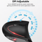 Draadloze USB oplaadbare ergonomische verticale optische muis