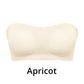 Women's Non-Slip Strapless Wireless Bra with Crossover Side Closure