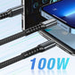🔥2025 Hot Sale🔥Transparent Luminous 3-in-1 Super Fast Charging Cable