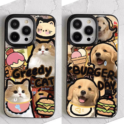 Drooling Cat and Dog Creative iPhone Case