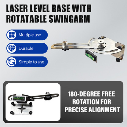⏳Time-limited Special⏰Laser Level Base with Rotatable Swingarm