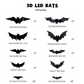 🦇Buy More Save More🎃Halloween 3D Lighted Bats