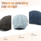 Unisex Denim Newsboy Cap – Vintage Style, Adjustable & Breathable – Perfect for Casual Outfits ✨