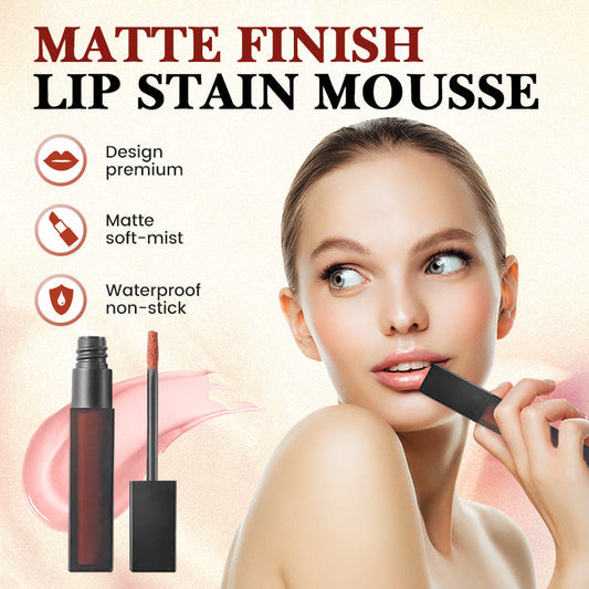 Rich Pigment Matte Finish Lip Stain-Mousse