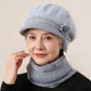 Women's Warm Knit Hat & Neck Warmer Set