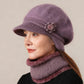 Women's Warm Knit Hat & Neck Warmer Set