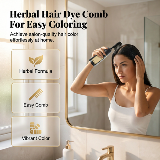 Herbal Hair Dye Comb for Home Use