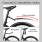 🚲 Retractable & Adjustable Bicycle Mudguard Set – Universal Fit, Sturdy & Splash-Proof Design 💨