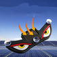 Solar Powered Devil's Eye LED Car Warning Light