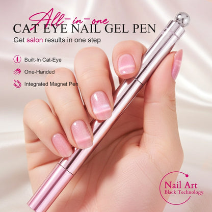 🛍️ $9.99! ✨ All-in-One Cat Eye Nail Gel Pen – Easy DIY, Salon Finish, Nail Friendly 💅