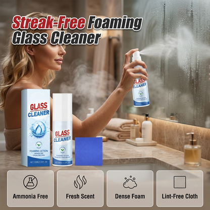 Foaming Glass Cleaner for a Streak-Free Shine