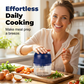 Mini Electric Garlic Chopper Press with Container