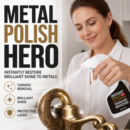 🧴Instant Brass Tarnish Remover Spray – Fast Shine Restoration, Protective Layer, Multi-Surface Metal Polish Cleaner