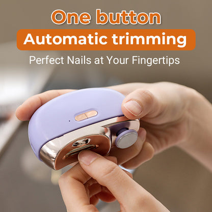 ⏰2-in-1 Electric Automatic Nail Clipper & Polisher – Effortless Trimming, Smoother Edges & Compact Nail Care