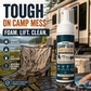 🏕️Outdoor Camp Gear Foam Cleaner with Cleaning Towel‑Powerful Stain Removing Foam Spray for Camping Chairs, Tables, Coolers & Folding Wagons